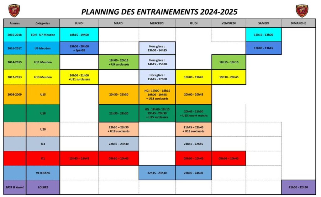 planning dentrainement 24 25 mhc 1024x631