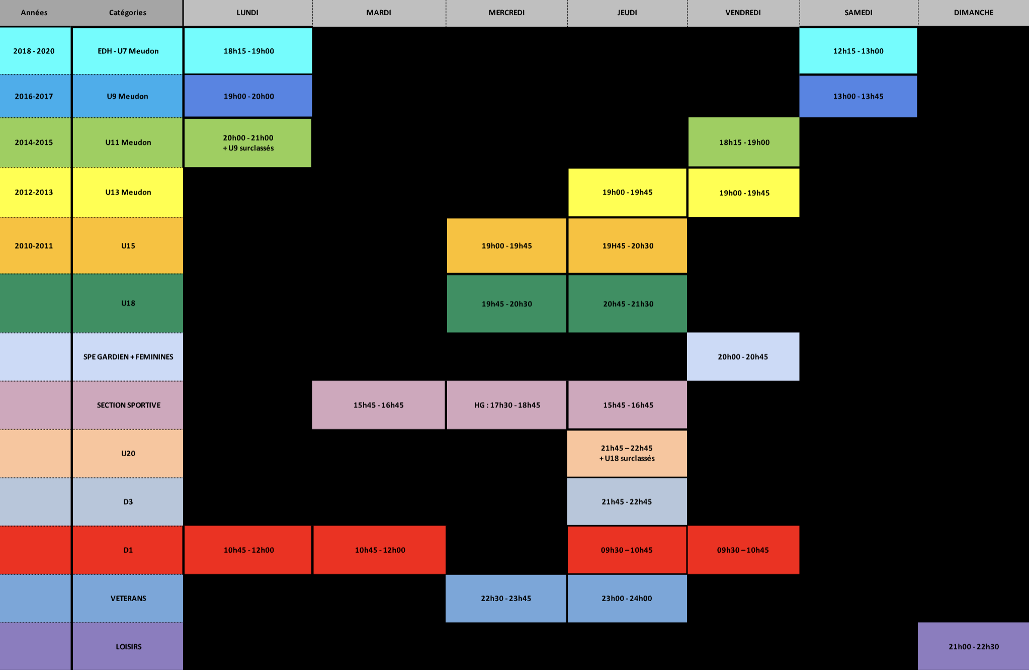 mardi jour de match d1